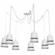 Lampy sufitowe - Lampa Wisząca APOLLO WHITE 7xE27 - miniaturka - grafika 1