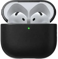 Akcesoria do słuchawek - Nomad Modern Leather Case, black - Airpods 4 - miniaturka - grafika 1