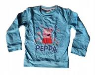 Bluzy dla dziewczynek - Bluza dziecięca Świnka Peppa rozm. 110/116 nieb - miniaturka - grafika 1