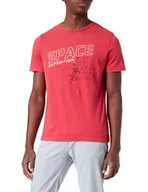 Koszulki męskie - Camel Active Męski T-Shirt Z Rękawem 1/2, Light Blue Los 10, Rozmiar Xxxxxxl, Red Core 05, 3Xl - miniaturka - grafika 1
