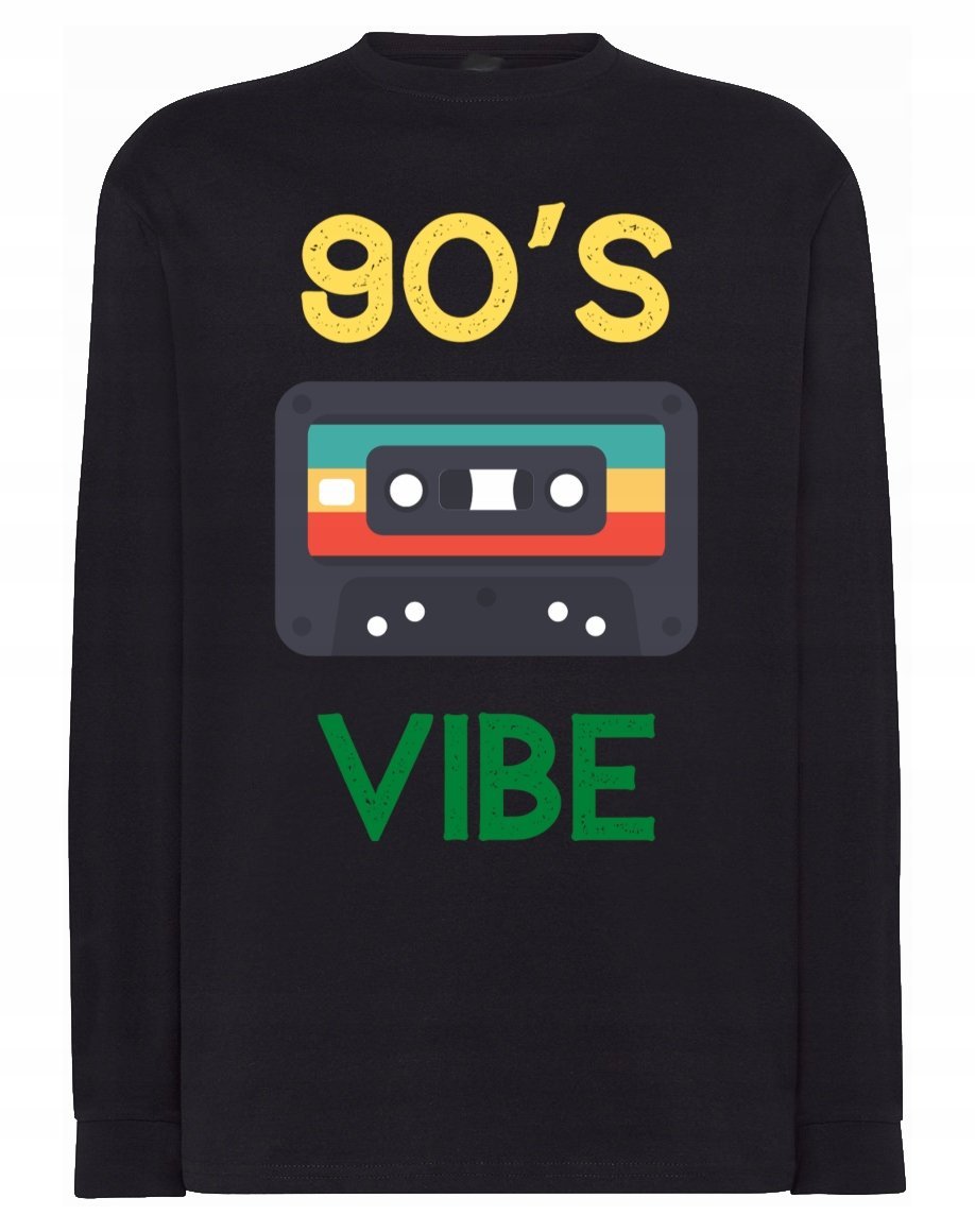 Longsleeve męski nadruk RETRO 90's VIBE r.4XL