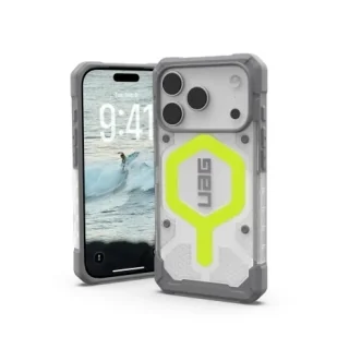 Etui do iPhone 17 Pro UAG Pathfinder Clear MagSafe Szaro-Neonowe - Etui i futerały do telefonów - miniaturka - grafika 1