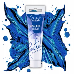 Barwnik spożywczy w żelu granatowy do tortu fractal tubka royal blue 30g - Dodatki do ciast w proszku - miniaturka - grafika 1