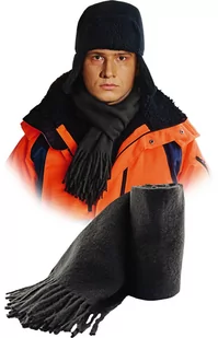 Szalds Szalik 160/32cm Ciepły Przędza Akryl Grafit - Odzież robocza - miniaturka - grafika 1