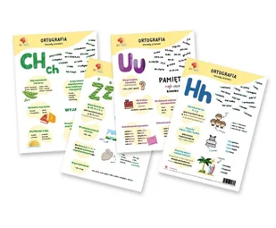 Plansze edukacyjne zasady ortografii A4 - Podręczniki dla szkół podstawowych - miniaturka - grafika 1