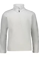 Bluzy męskie - CMP Męska bluza polarowa Stretch Performance Sweater biały A001 128 - miniaturka - grafika 1