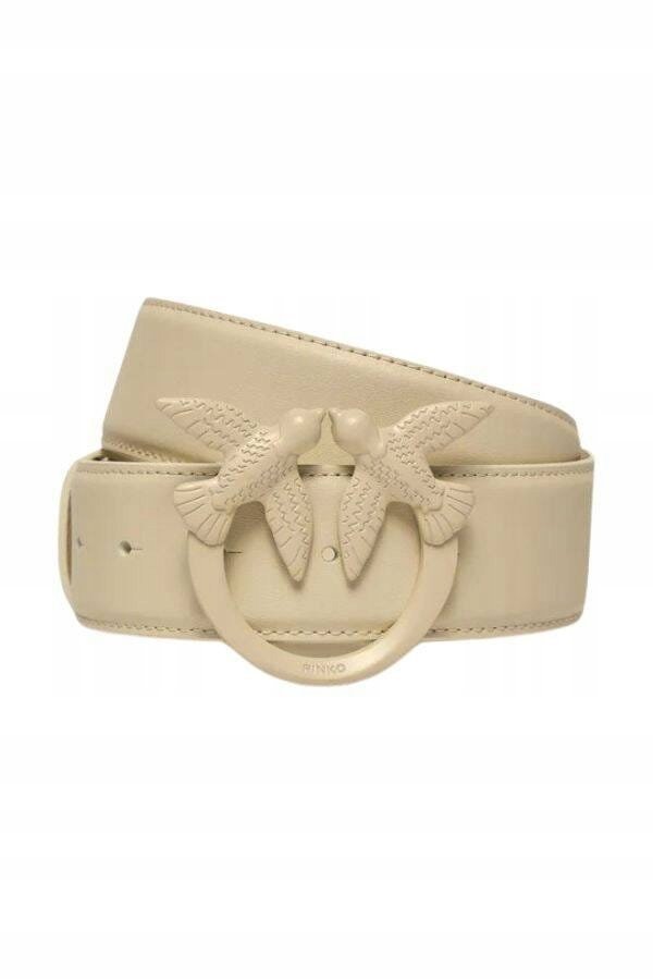 Pasek damski PINKO LOVE BERRY H4 BELT PLT01 100120 A1K2 beżowy - Belt: L