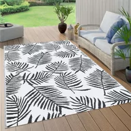 Dywany zewnętrzne - VidaXL Dywan na zewnątrz, biało-czarny, 160x230 cm, PP! 310426 VidaXL - miniaturka - grafika 1