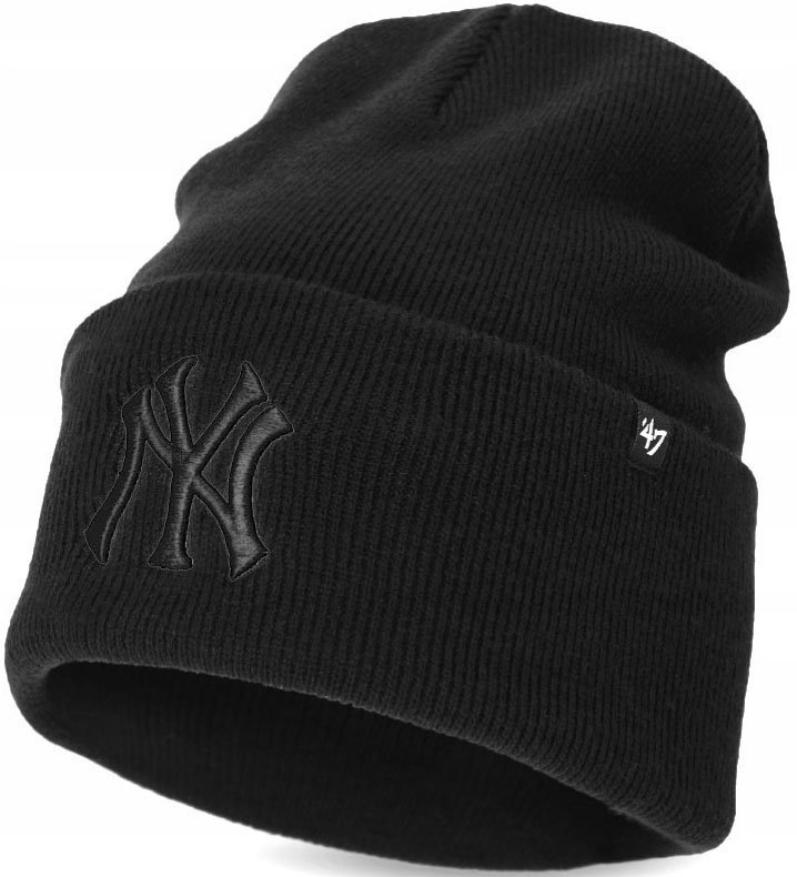 CZAPKA ZIMOWA '47 NEW YORK YANKEES NYJ CZARNA MĘSKA DAMSKA UNIWERSALNA