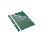 Szkolne artykuły papiernicze - BANTEX Skoroszyt z perforacją EVO A4 PP zielony pacz. 25 sztuk - miniaturka - grafika 1