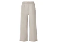 Spodnie damskie - esmara® Spodnie damskie z lnem i bawełną (Beżowy, 36) - miniaturka - grafika 1