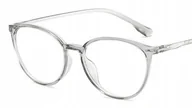 Okulary korekcyjne, oprawki, szkła - Okulary korekcyjne minusy kocie szare -6.5 - miniaturka - grafika 1
