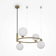 Lampy sufitowe - Wisząca lampa Ring MOD013PL-04BS1 pierścień balls mosiądz - miniaturka - grafika 1