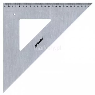 Leniar Spółka Z Ograniczoną Odpowiedzialn Ekierka Professional 45/50cm metal 10017 - Linijki, ekierki - miniaturka - grafika 1