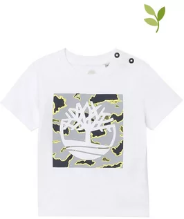 Koszulki dla dziewczynek - Timberland Koszulka w kolorze białym - grafika 1