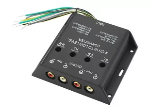 Konwerter poziomu sygnału AUDIO-4xRCA / 0275 - Akcesoria car audio - miniaturka - grafika 1