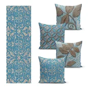 Poszewki na poduszki - Zestaw poszewek na poduszki i bieżnika 5 szt. YKR1003 – Mila Home - miniaturka - grafika 1