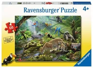 Puzzle - Puzzle 60el Zwierzęta z lsu tropikalnego. 051663 Ravensburger - miniaturka - grafika 1