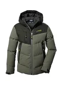 Moda i Uroda OUTLET - killtec Chłopięca pikowana kurtka/kurtka zimowa z kapturem KOW 376 BYS QLTD JCKT, mech, 176, 42212-000 - miniaturka - grafika 1