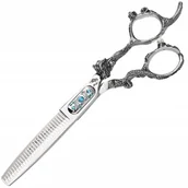 Nożyczki fryzjerskie - WOLF Degażówki nożyczki praworęczne 6,0 Premio offset fryzjerskie do strzyżenia włosów do salonu linia Professional - miniaturka - grafika 1