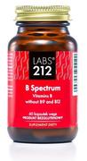 Produkty wegańskie i wegetariańskie - LABS212 B Spectrum Vitamins B without B9 and B12 (Witaminy z grupy B bez B9 i B12) 60 Kapsułek wegetariańskich - miniaturka - grafika 1