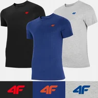Koszulki męskie - Koszulka Męska 4f Zestaw 3 Szt. Tz66 T-shirt Podkoszulek Bawełniany Xl - miniaturka - grafika 1