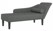 Szezlongi - Ciemnoszara leżanka z poduszką do salonu S5-T34 - miniaturka - grafika 1