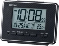 Zegary - Budzik Seiko QHL096K z termometrem 12 x 9 cm . - miniaturka - grafika 1