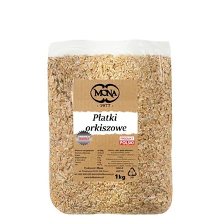 Płatki Orkiszowe 1kg MONA - Płatki śniadaniowe i musli - miniaturka - grafika 1