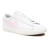 Buty sportowe damskie - Nike Buty Blazer Low Leather CI6377 106 White/Pink Foam/Sail - miniaturka - grafika 1