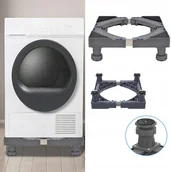 Akcesoria i części do pralek i suszarek - Podstawa Pod Pralkę Lodówkę Antywibracyjna Regulowana Podstawa Szary - miniaturka - grafika 1