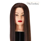 Pozostałe akcesoria fryzjerskie - Główka treningowa fryzjerska Gabbiano WZ2 syntetyczne włosy, kolor 4H, długość 24" - miniaturka - grafika 1