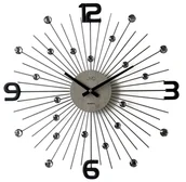 Zegary - Zegar ścienny JVD HT117.2 z kryształkami, średnica 49 cm . - miniaturka - grafika 1