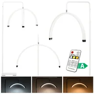 Lampy kosmetyczne - Lampa kosmetyczna podłogowa bezcieniowa Moon led do zabiegów kosmetycznych biała - miniaturka - grafika 1