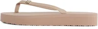 Klapki i japonki damskie - TOMMY HILFIGER Damskie japonki ELEVATED CHIC BEACH SANDAL, BEŻOWE (Claystone), 36 UK, Beżowy kamień gliniany, 39 EU - miniaturka - grafika 1