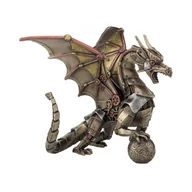 Figurki dekoracyjne - MECHANICZNY SMOK NIEZWYKŁA FIGURKA W STYLU STEAMPUNK VERONESE - miniaturka - grafika 1