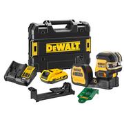 Poziomice laserowe - DeWalt DCE825D1G18-QW akumulatorowy samopoziomujący laser krzyżowy 12V/18V 1x2,0Ah Li-Ion z zieloną wiązką lasera w walizce - miniaturka - grafika 1