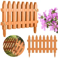 Ogrodzenia - Płotek Ogrodowy 3,22 M Obrzeże Trawnikowe Palisada Terakota - miniaturka - grafika 1