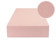 Prześcieradła dla dzieci - Prześcieradło Z Gumką 90X200 Jersey Pudrowy Róż - miniaturka - grafika 1