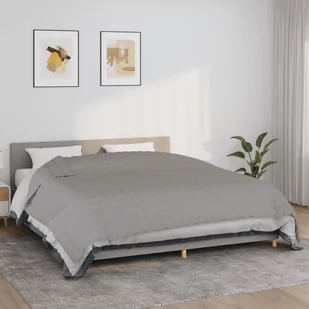 Vidaxl Koc Obciążeniowy, Szary, 235X290 Cm, 15 Kg, Tkanina - Koce - miniaturka - grafika 1