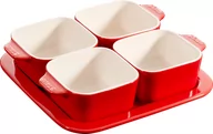 Miski i półmiski - Staub tapas zestaw wiśniowym 19 x 19 cm 7,5 x 7,5" 40511-119 - miniaturka - grafika 1
