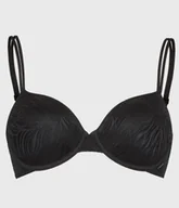 Biustonosze - Calvin Klein Biustonosz Zapinany Koronkowy Czarny 70b 0z5d6_a* 70b 0_5 Tia - miniaturka - grafika 1