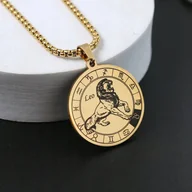 Wisiorki - Naszyjnik wisiorek Lew Leo znak zodiaku prezent - miniaturka - grafika 1