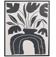 Ramki na zdjęcia - Obraz w czarnej ramie z motywem roślinnym EMBER, 40 x 50 cm - miniaturka - grafika 1