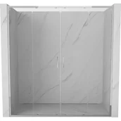 Ścianki i drzwi prysznicowe - Mexen Exo drzwi prysznicowe podwójne rozsuwane 180 cm, transparent, chrom - 8152-180-000-01-00 - miniaturka - grafika 1