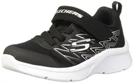 Buty dla chłopców - Skechers Sneakersy Microspec Texlor dla chłopców, Czarny tekstylny czarny srebrny wykończenie, 36 EU - miniaturka - grafika 1
