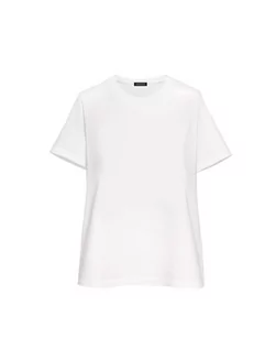 Koszulki i topy damskie - T-shirt basic biała - grafika 1