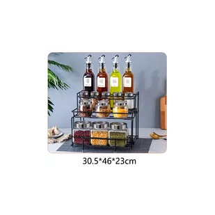 Stojak na przyprawy, Ilość elementów: 20, Metalowe - Pozostałe akcesoria kuchenne - miniaturka - grafika 4