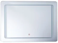 Lustra - Beliani Lustro ścienne 60 x 80 cm srebrne WASSY - miniaturka - grafika 1