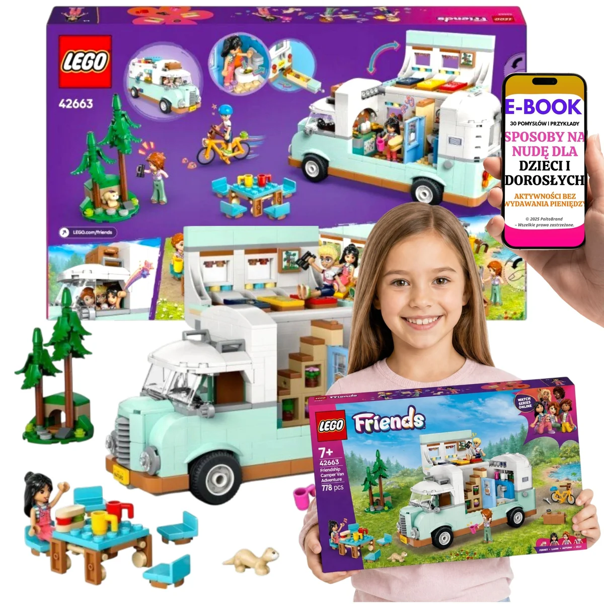 LEGO FRIENDS Przygoda w kamperze przyjaciół 7 lat+ 42663
